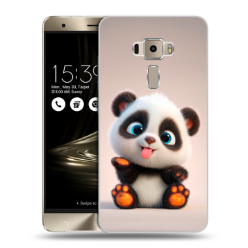 Пластиковый чехол на Asus ZenFone 3 с принтом милая панда
