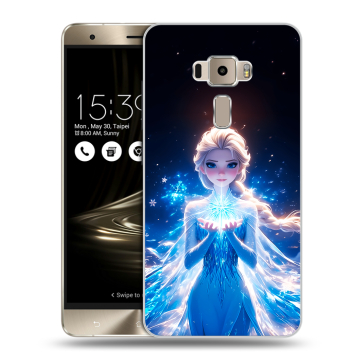 Пластиковый чехол на Asus ZenFone 3 с принтом Холодное сердце Frozen
