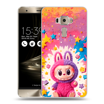 Пластиковый чехол на Asus ZenFone 3 с принтом Labubu Лабубу
