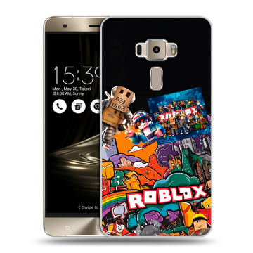 Пластиковый чехол на Asus ZenFone 3 с принтом Roblox Роблокс