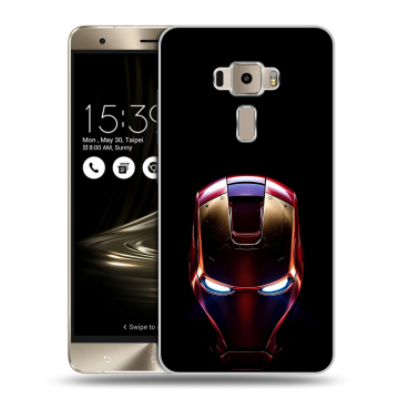 Пластиковый чехол на Asus ZenFone 3 с принтом IronMan Железный человек