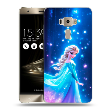 Пластиковый чехол на Asus ZenFone 3 с принтом Холодное сердце Frozen