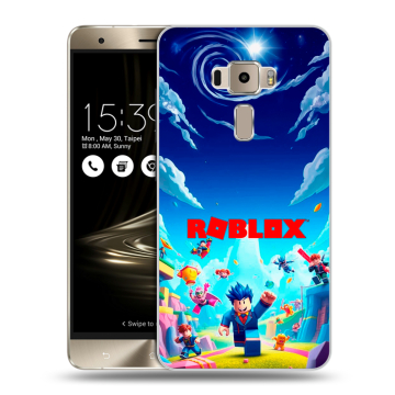 Пластиковый чехол на Asus ZenFone 3 с принтом Roblox Роблокс