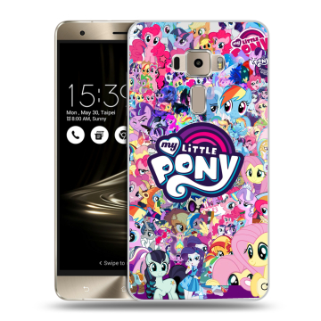 Пластиковый чехол на Asus ZenFone 3 с принтом My little pony Дружба чудо