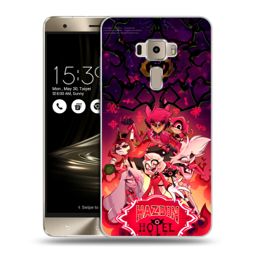 Пластиковый чехол на Asus ZenFone 3 с принтом Hazbin Hotel Отель Хазбин