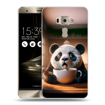 Пластиковый чехол на Asus ZenFone 3 с принтом смешная панда
