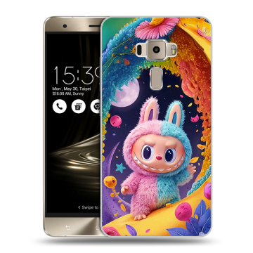 Пластиковый чехол на Asus ZenFone 3 с принтом Labubu Лабубу