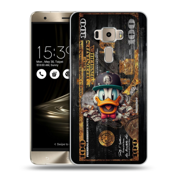 Пластиковый чехол на Asus ZenFone 3 с принтом Дональд Дак Доллар