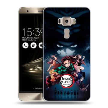 Пластиковый чехол на Asus ZenFone 3 с принтом Demon Slayer Клинок рассекающий демонов