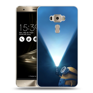 Пластиковый чехол на Asus ZenFone 3 с принтом Миньоны