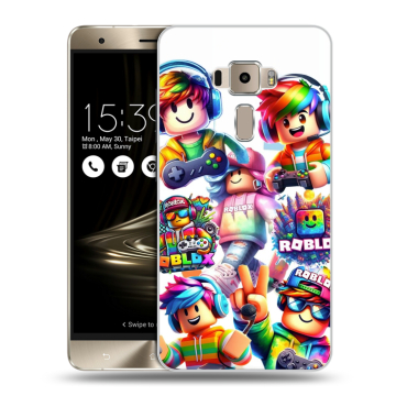 Пластиковый чехол на Asus ZenFone 3 с принтом Roblox Роблокс