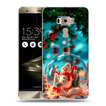 Пластиковый чехол на Asus ZenFone 3 с принтом Новый год