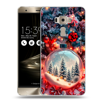 Пластиковый чехол на Asus ZenFone 3 с принтом Новый год