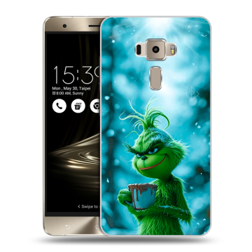 Пластиковый чехол на Asus ZenFone 3 с принтом Новый год гринч
