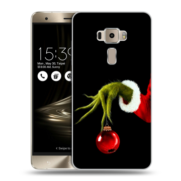 Пластиковый чехол на Asus ZenFone 3 с принтом Новый год Гринч