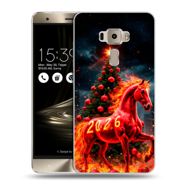 Пластиковый чехол на Asus ZenFone 3 с принтом Новый год