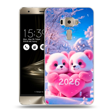 Пластиковый чехол на Asus ZenFone 3 с принтом Новый год