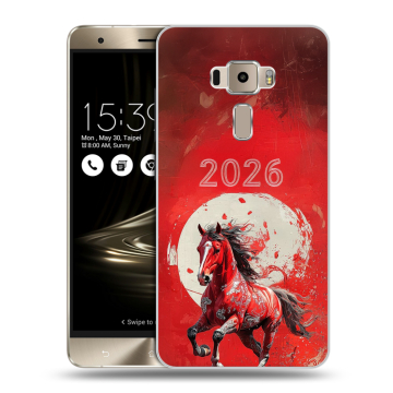 Пластиковый чехол на Asus ZenFone 3 с принтом Новый год