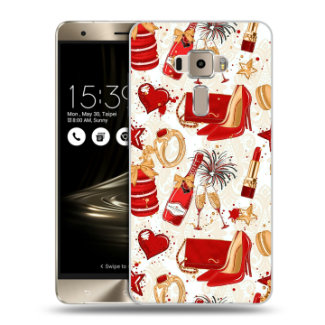 Пластиковый чехол на Asus ZenFone 3 с принтом Новый год