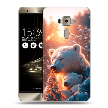 Пластиковый чехол на Asus ZenFone 3 с принтом Новый год