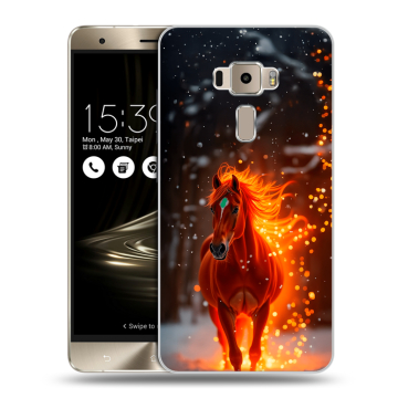 Пластиковый чехол на Asus ZenFone 3 с принтом Новый год