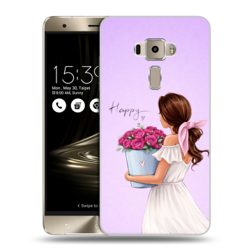 Пластиковый чехол на Asus ZenFone 3 с принтом женский Пластиковый чехол на Asus ZenFone 3 с принтом женский