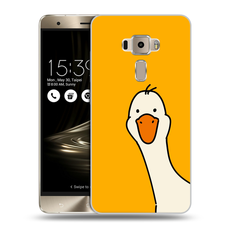 Пластиковый чехол на Asus ZenFone 3 с принтом Утка Пластиковый чехол на Asus ZenFone 3 с принтом Утка