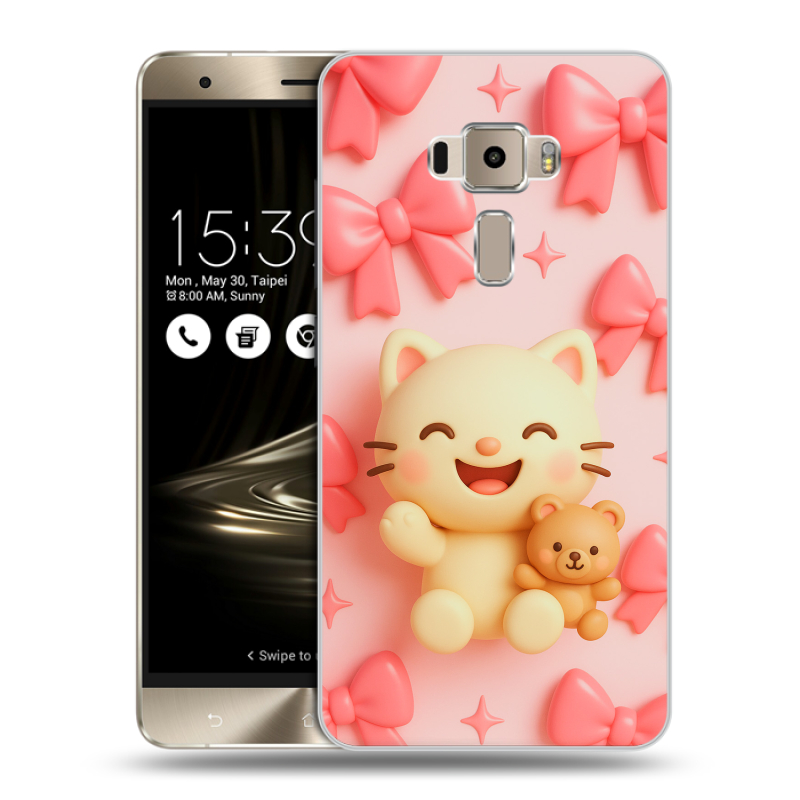 Пластиковый чехол на Asus ZenFone 3 с принтом для девочек Пластиковый чехол на Asus ZenFone 3 с принтом для девочек