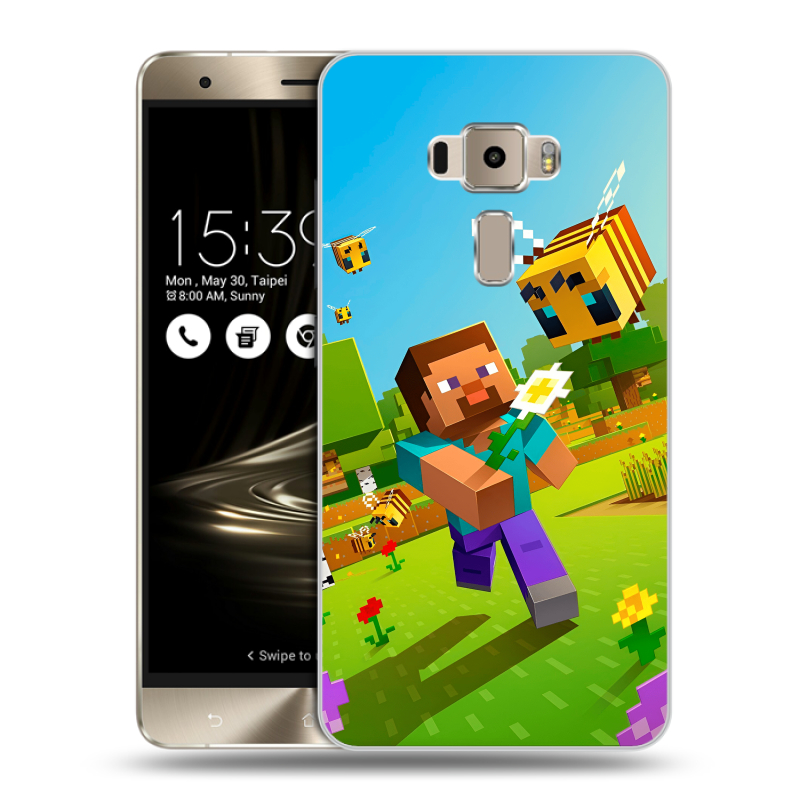 Пластиковый чехол на Asus ZenFone 3 с принтом Майнкрафт Minecraft Пластиковый чехол на Asus ZenFone 3 с принтом Майнкрафт Minecraft