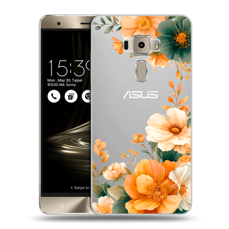 Пластиковый чехол на Asus ZenFone 3 с принтом Цветы принт Пластиковый чехол на Asus ZenFone 3 с принтом Цветы принт