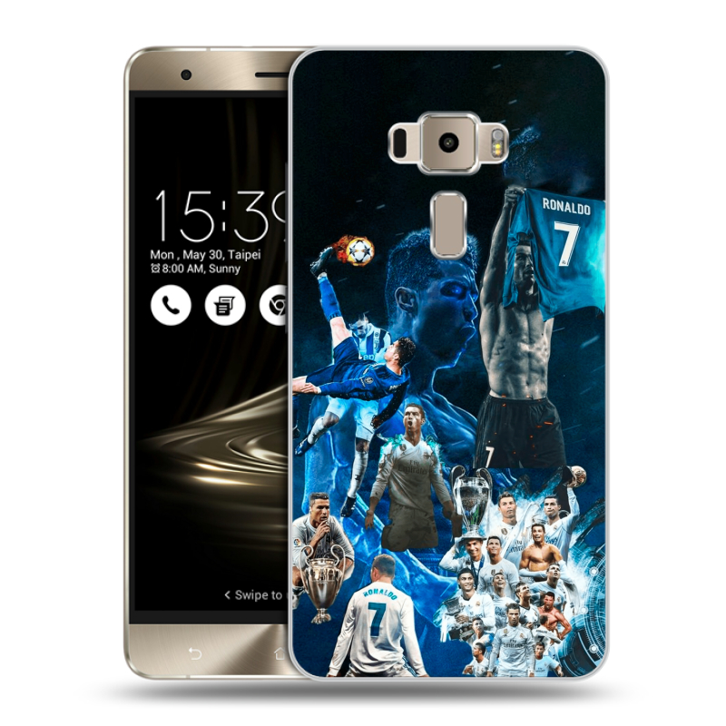Пластиковый чехол на Asus ZenFone 3 с принтом Реал Роналдо Пластиковый чехол на Asus ZenFone 3 с принтом Реал Роналдо