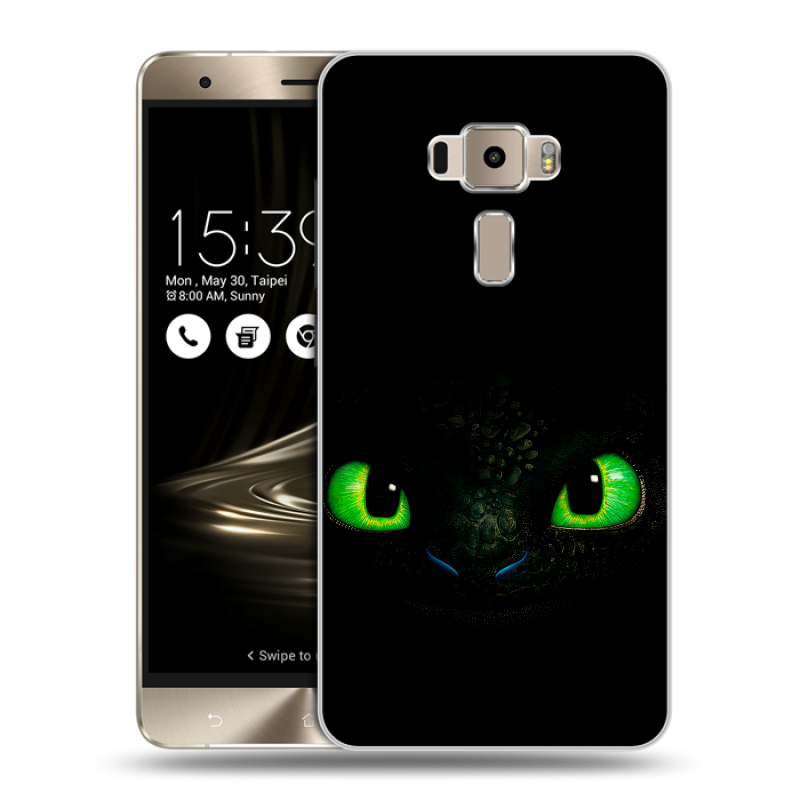 Пластиковый чехол на Asus ZenFone 3 с принтом Как приручить дракона Пластиковый чехол на Asus ZenFone 3 с принтом Как приручить дракона