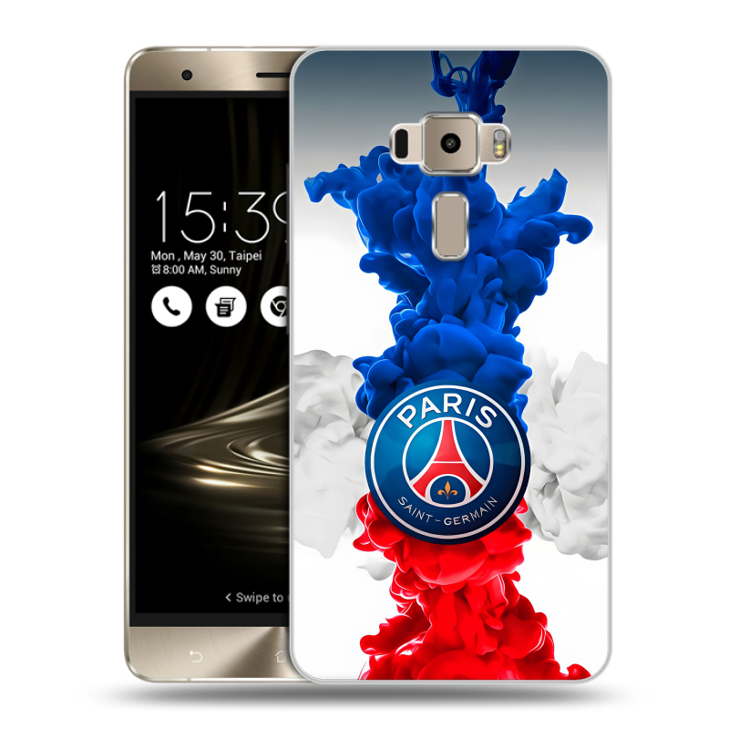 Пластиковый чехол на Asus ZenFone 3 с принтом PSG ПСЖ Пластиковый чехол на Asus ZenFone 3 с принтом PSG ПСЖ