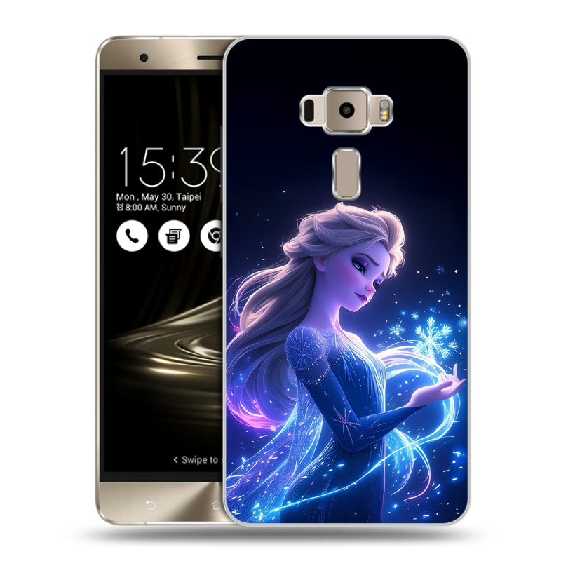 Пластиковый чехол на Asus ZenFone 3 5.5 с принтом Холодное сердце Frozen Пластиковый чехол на Asus ZenFone 3 5.5 с принтом Холодное сердце Frozen