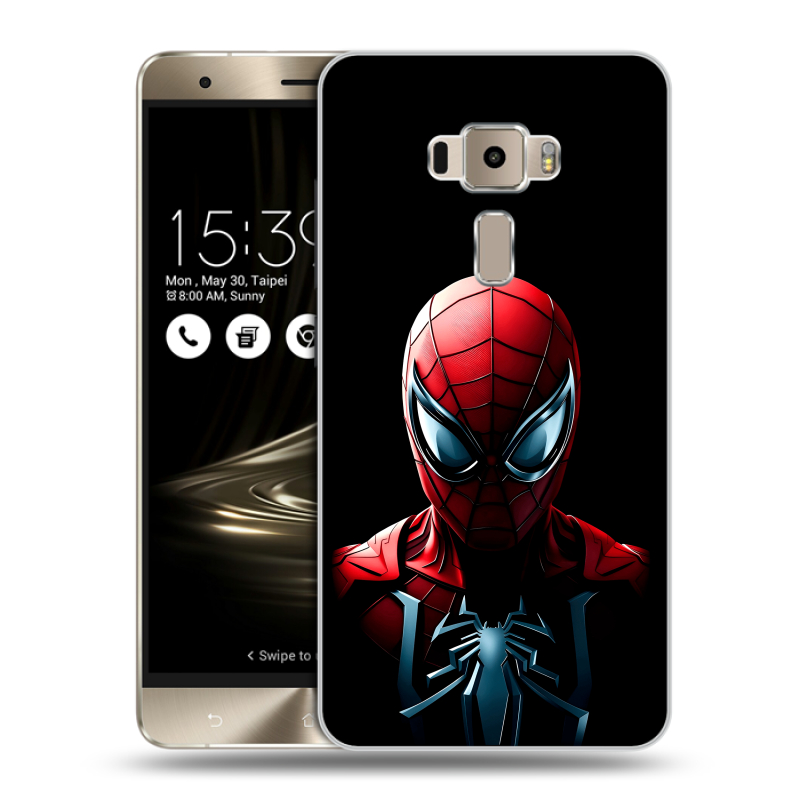 Пластиковый чехол на Asus ZenFone 3 с принтом Spiderman Человек паук Пластиковый чехол на Asus ZenFone 3 с принтом Spiderman Человек паук