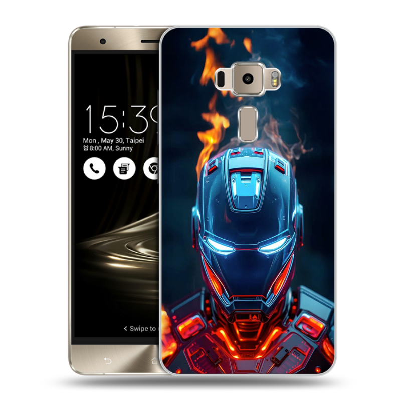 Пластиковый чехол на Asus ZenFone 3 с принтом IronMan Железный человек Пластиковый чехол на Asus ZenFone 3 с принтом IronMan Железный человек
