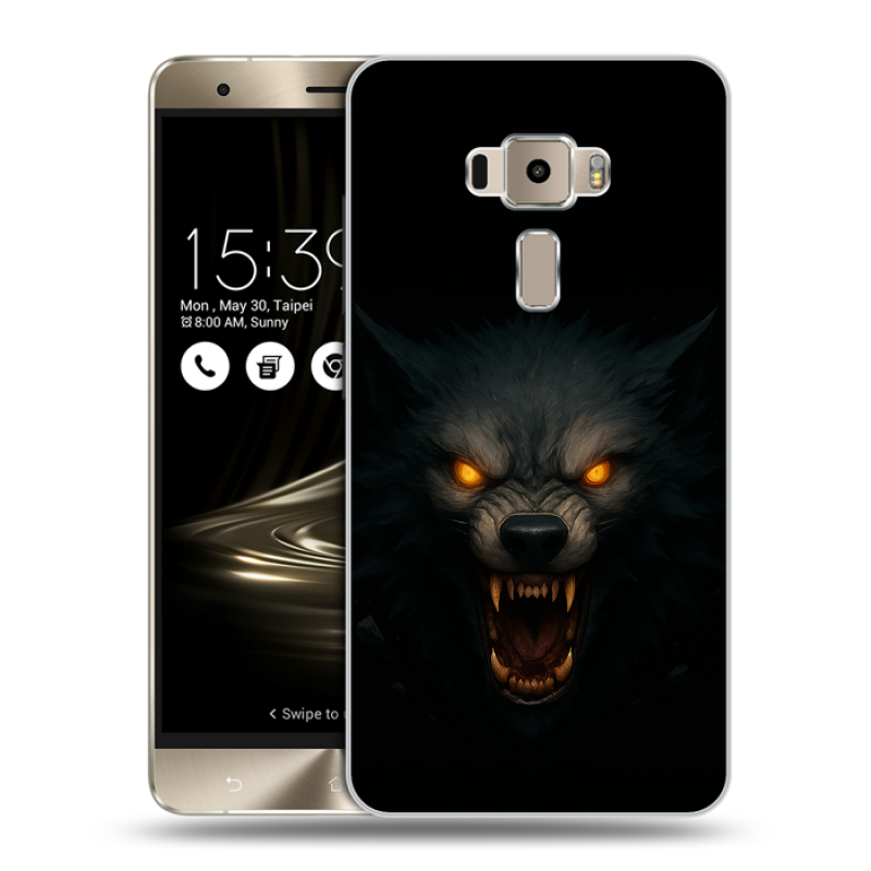 Пластиковый чехол на Asus ZenFone 3 с принтом Волк Пластиковый чехол на Asus ZenFone 3 с принтом Волк