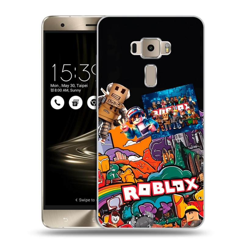 Пластиковый чехол на Asus ZenFone 3 с принтом Roblox Роблокс Пластиковый чехол на Asus ZenFone 3 с принтом Roblox Роблокс