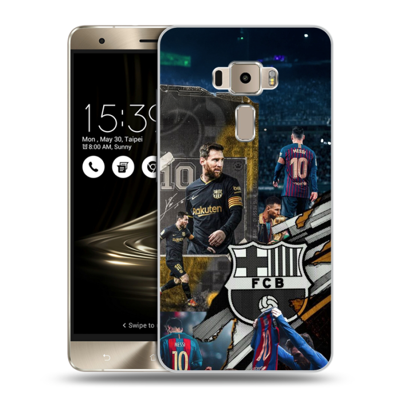 Пластиковый чехол на Asus ZenFone 3 с принтом Messi Barcelona Пластиковый чехол на Asus ZenFone 3 с принтом Messi Barcelona