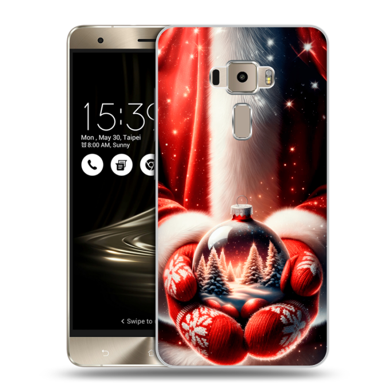 Пластиковый чехол на Asus ZenFone 3 с принтом Новый год Пластиковый чехол на Asus ZenFone 3 с принтом Новый год