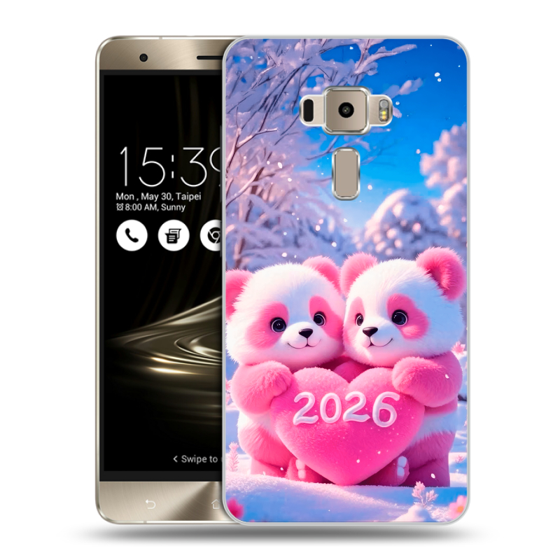 Пластиковый чехол на Asus ZenFone 3 с принтом Новый год Пластиковый чехол на Asus ZenFone 3 с принтом Новый год