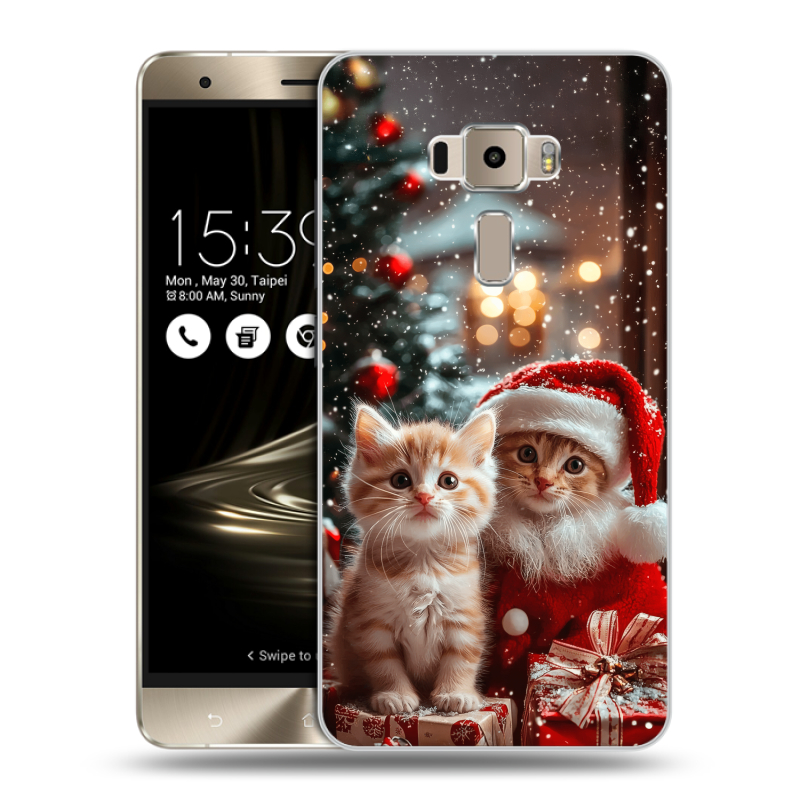 Пластиковый чехол на Asus ZenFone 3 с принтом Новый год Пластиковый чехол на Asus ZenFone 3 с принтом Новый год