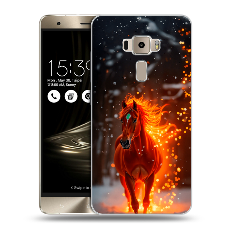 Пластиковый чехол на Asus ZenFone 3 с принтом Новый год Пластиковый чехол на Asus ZenFone 3 с принтом Новый год