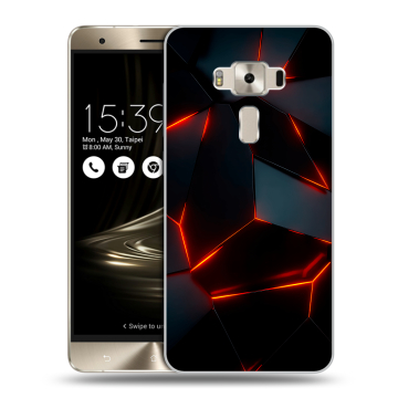 Силиконовый чехол на Asus ZenFone 3 Deluxe с принтом Яркие абстракции