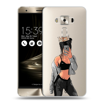Силиконовый чехол на Asus ZenFone 3 Deluxe с принтом Женские принты
