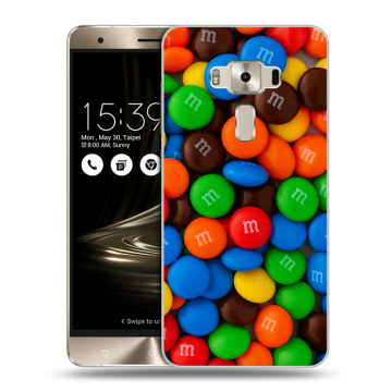 Силиконовый чехол на Asus ZenFone 3 Deluxe с принтом Конфеты