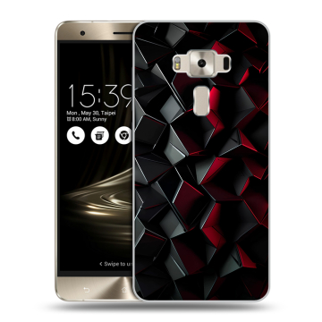 Силиконовый чехол на Asus ZenFone 3 Deluxe с принтом Абстракция