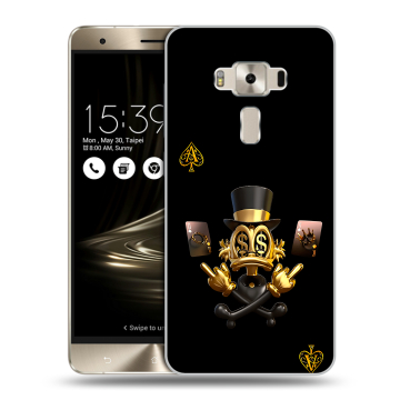 Силиконовый чехол на Asus ZenFone 3 Deluxe с принтом Золотой скрудж макдак
