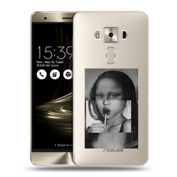 Силиконовый чехол на Asus ZenFone 3 Deluxe с принтом Мона Лиза