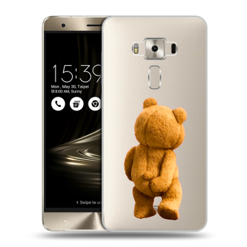 Силиконовый чехол на Asus ZenFone 3 Deluxe с принтом Медведь